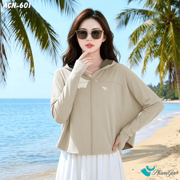 Áo Chống Nắng Hạ Nhiệt Cánh Dơi Cao Cấp Màu Nâu (ACN601)