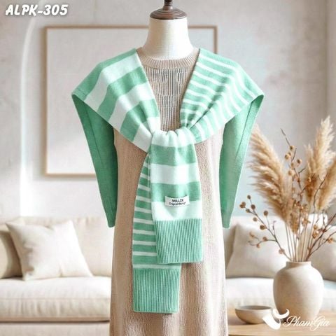 Vạt Áo Thời Trang Phong Cách Hàn Quốc Cao Cấp Màu Xanh Mint (ALPK305)