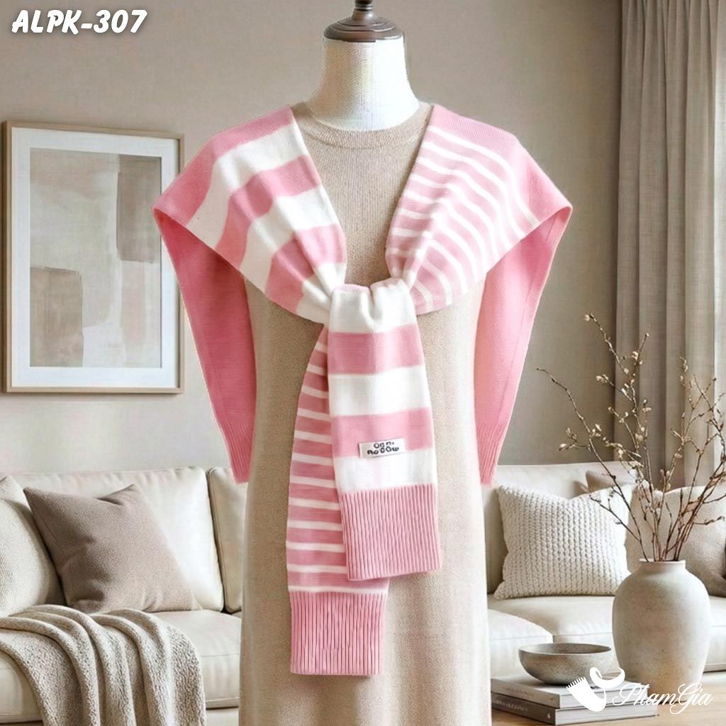 Vạt Áo Thời Trang Phong Cách Hàn Quốc Cao Cấp Màu Hồng Baby (ALPK307)