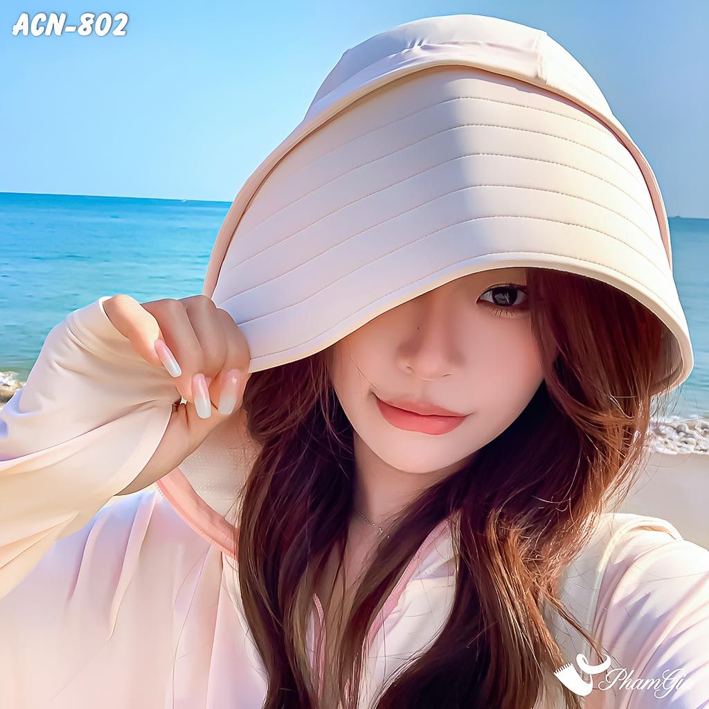 Góc Phía Trên Áo Chống Nắng Hạ Nhiệt Uni-Cool Max Cao Cấp Màu Hồng Pastel