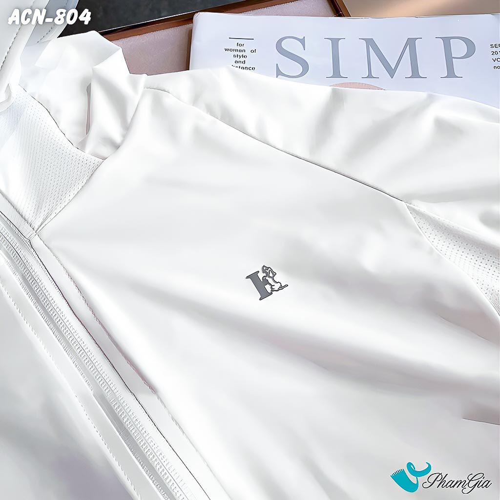 Cận Chất Áo Chống Nắng Hạ Nhiệt Uni-Cool Max Cao Cấp Màu Trắng