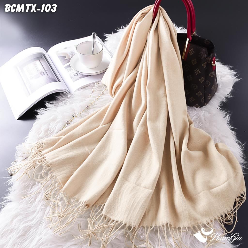 Khăn Choàn Cashmere Trơn - Hàng Ưu Đãi (BCMTX103)