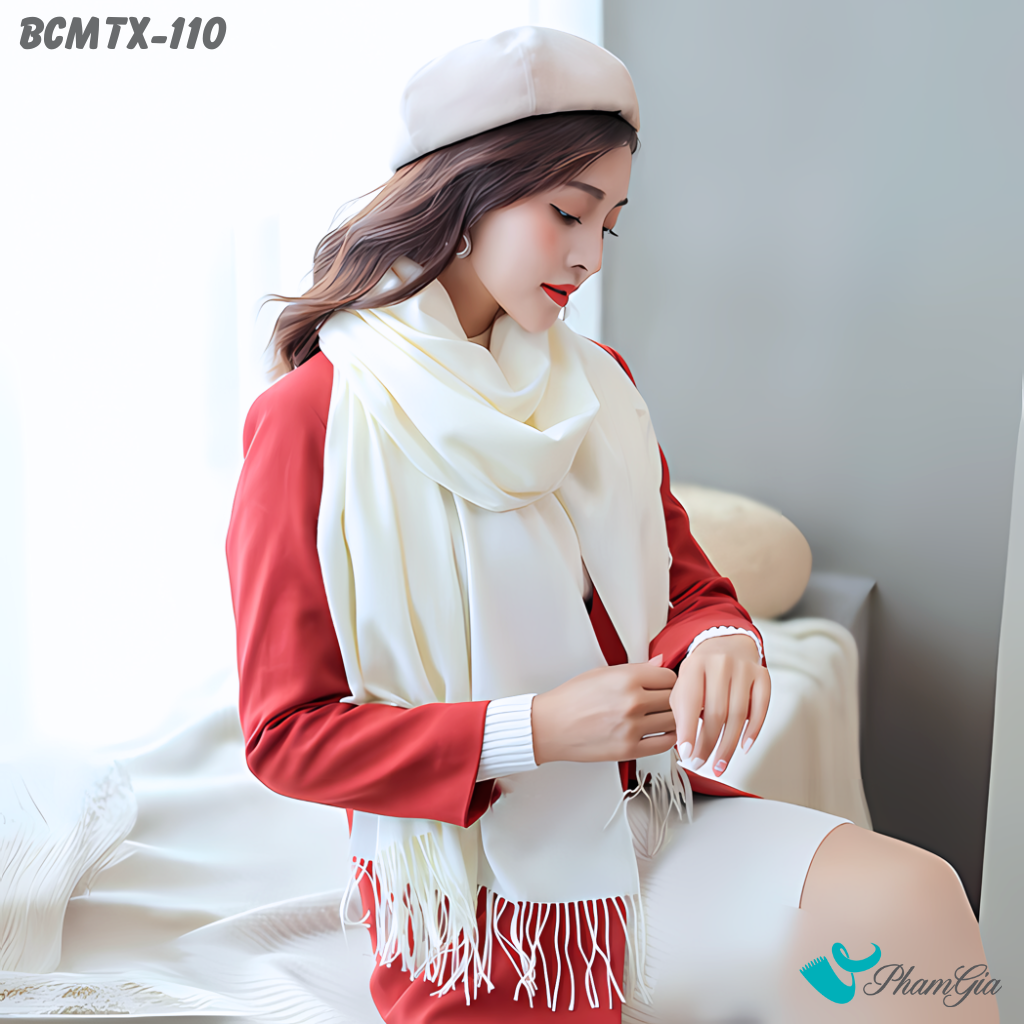 Khăn Choàn Cashmere Trơn (BCMTX110)