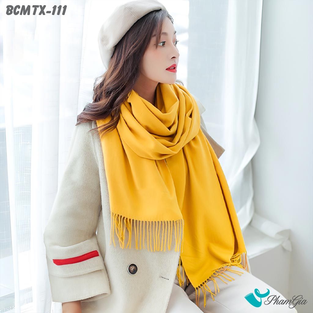 Khăn Choàn Cashmere Trơn - Hàng Ưu Đãi (BCMTX111)