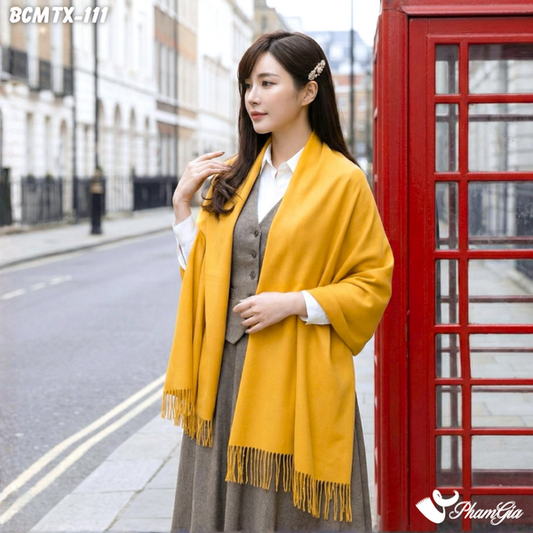Khăn Choàng Cashmere Trơn (BCMTX111)