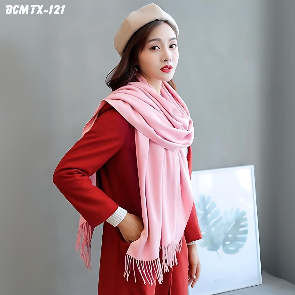 Khăn Choàn Cashmere Trơn - Hàng Ưu Đãi (BCMTX121)