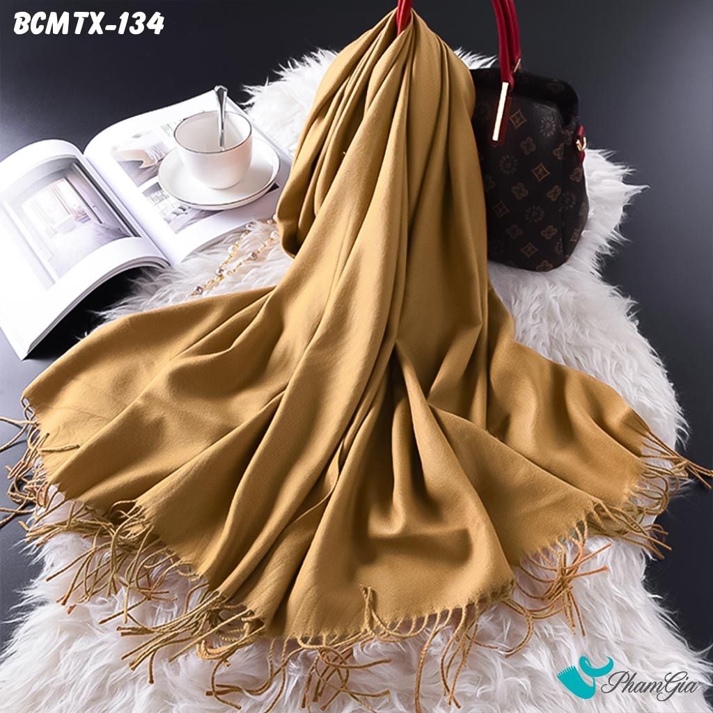 Khăn Choàn Cashmere Trơn - Hàng Ưu Đãi (BCMTX134)