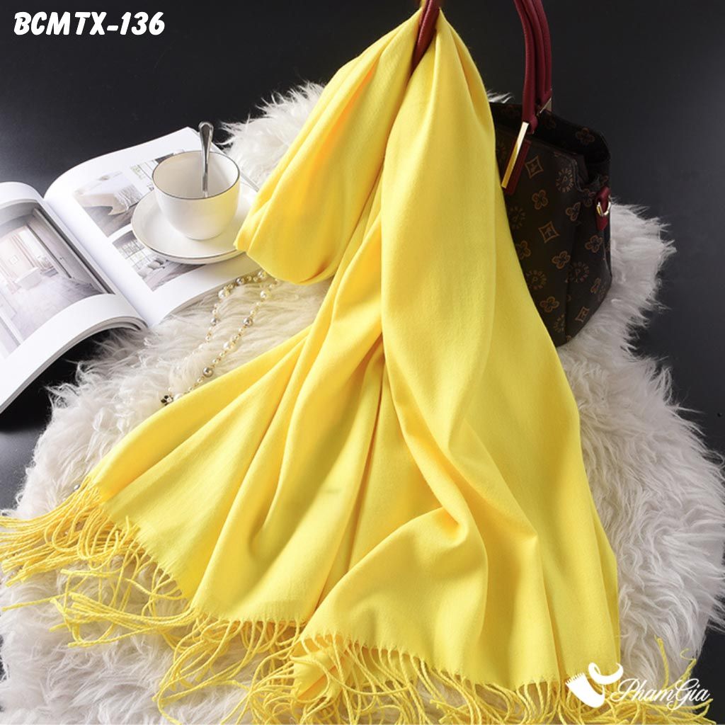 Khăn Choàn Cashmere Trơn - Hàng Ưu Đãi (BCMTX136)