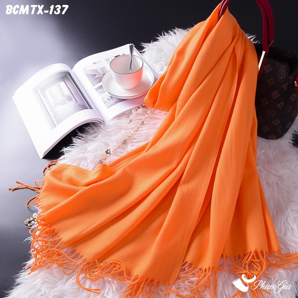 Khăn Choàn Cashmere Trơn - Hàng Ưu Đãi (BCMTX137)