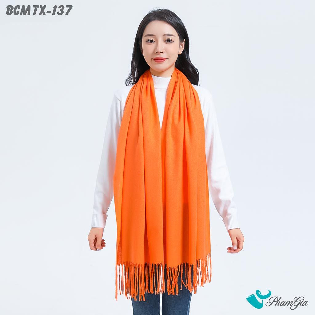 Khăn Choàn Cashmere Trơn - Hàng Ưu Đãi (BCMTX137)