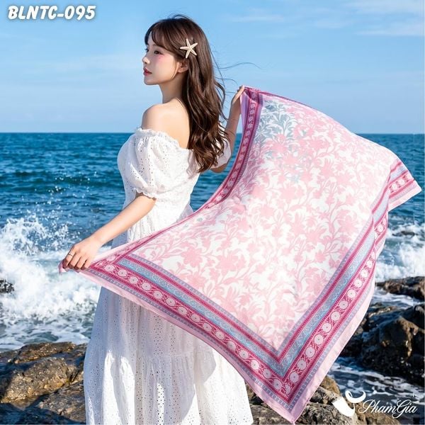 Khăn Choàng Linen Boho Họa Tiết Thổ Cẩm (BLNTC095)