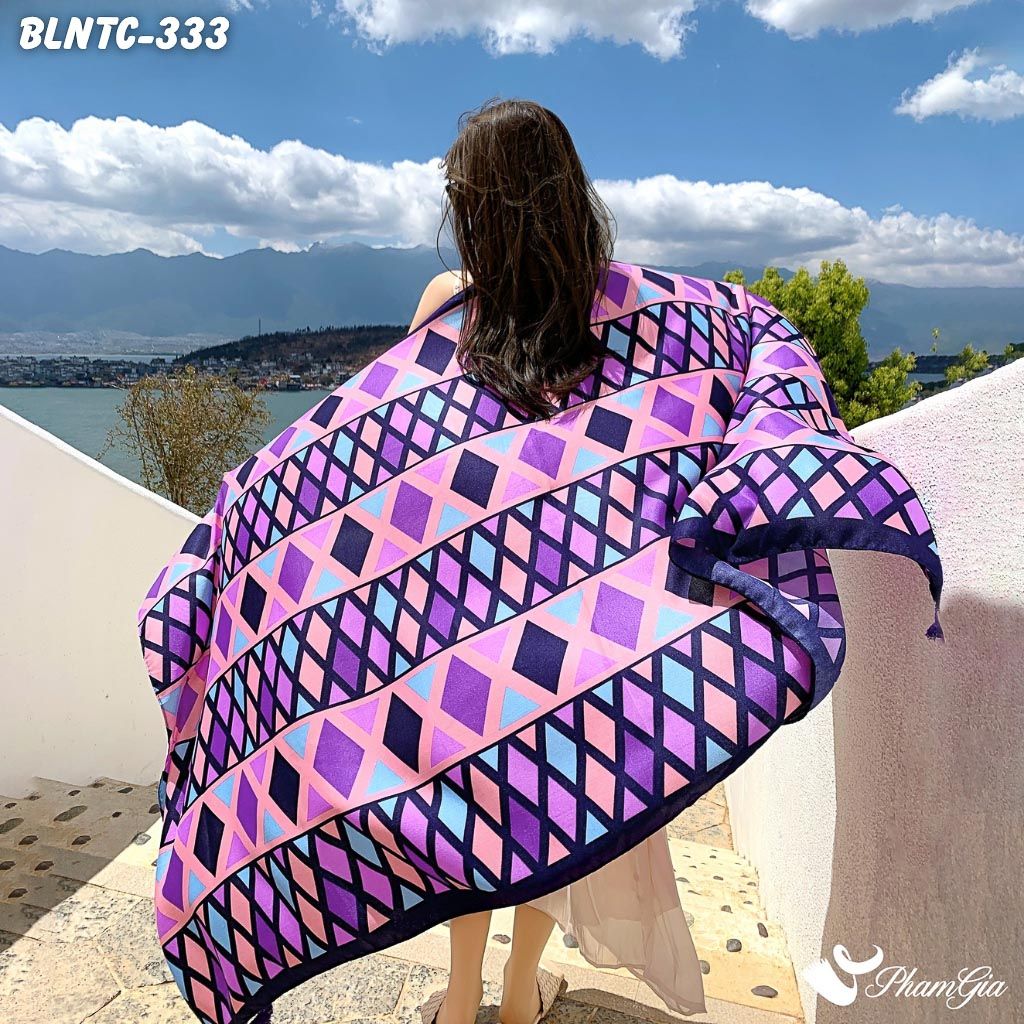 Khăn Choàng Linen Boho Họa Tiết Thổ Cẩm (BLNTC333)