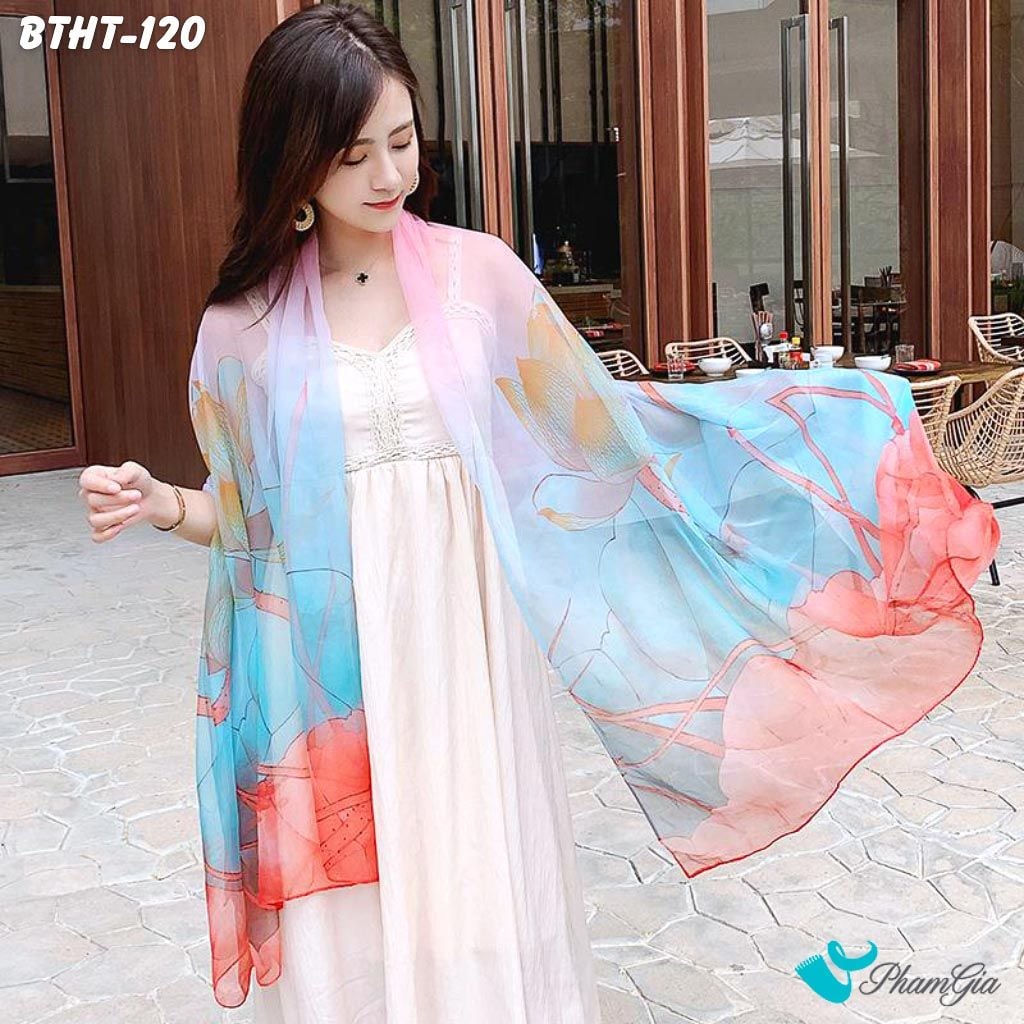Khăn Choàng Tằm Họa Tiết - Hàng Ưu Đãi (BTHT120)