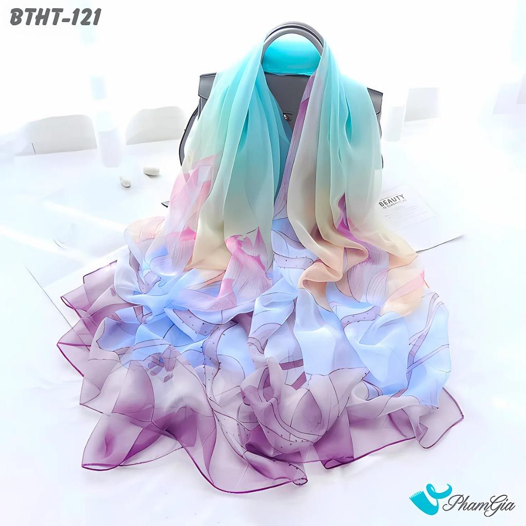 Khăn Choàng Tằm Họa Tiết - Hàng Ưu Đãi (BTHT121)