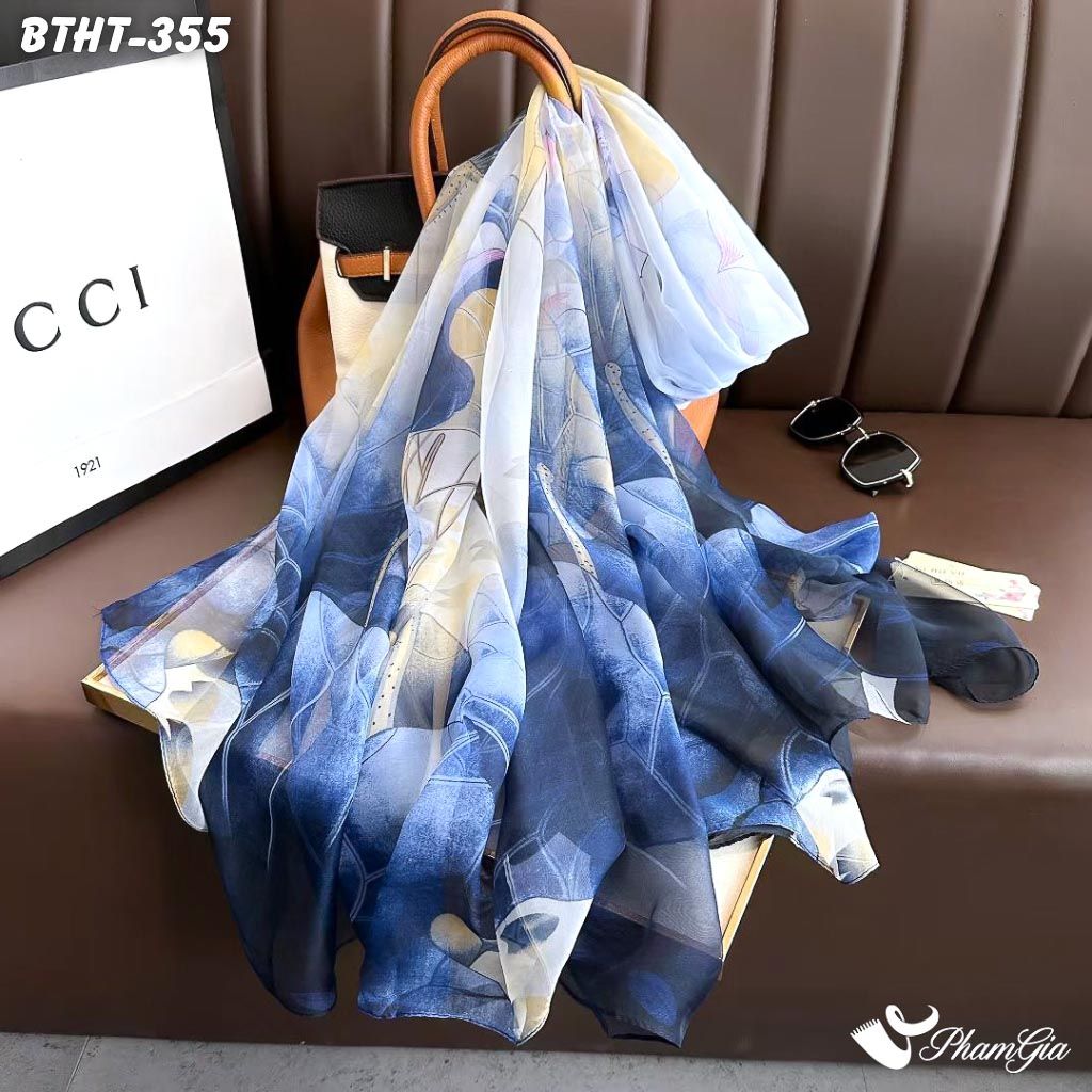 Khăn Choàng Tằm Họa Tiết - Hàng Ưu Đãi (BTHT355)