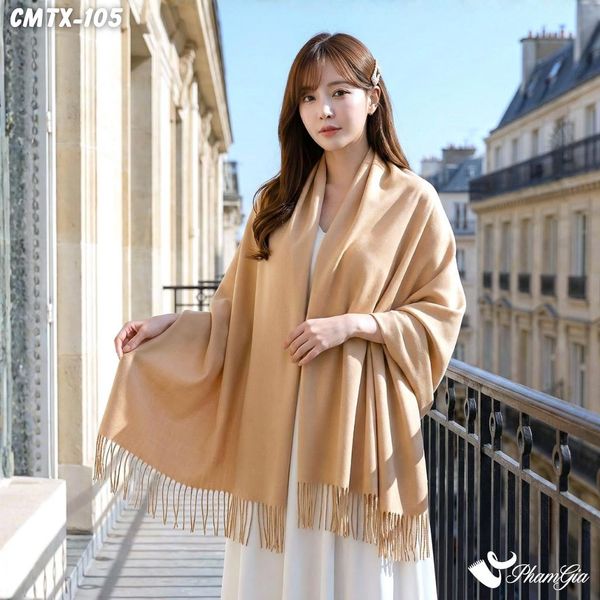 Khăn Choàng Cashmere Trơn (BCMTX105)