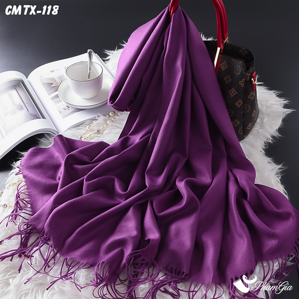 Khăn Choàng Cashmere Trơn (BCMTX118)