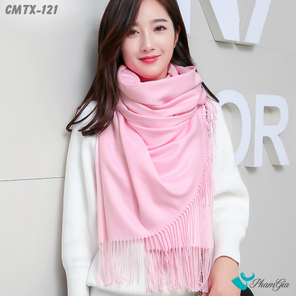 Khăn Choàng Cashmere Trơn (BCMTX121)