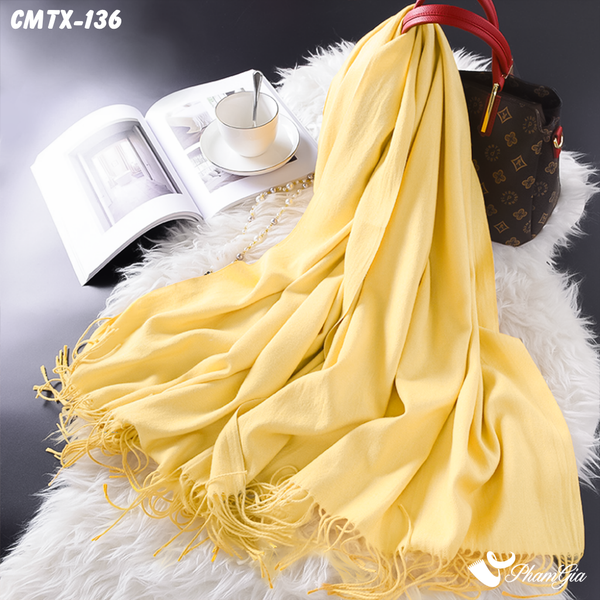 Khăn Choàng Cashmere Trơn (BCMTX136)