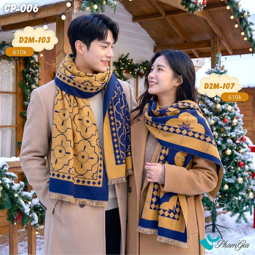 Set Khăn Choàng Cặp Đôi Giữ Ấm Cao Cấp (CP006)