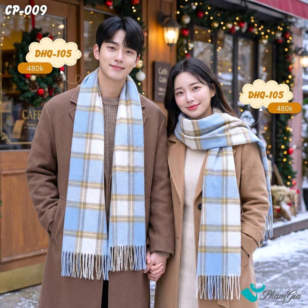 Set Khăn Choàng Cặp Đôi Giữ Ấm Cao Cấp (CP009)