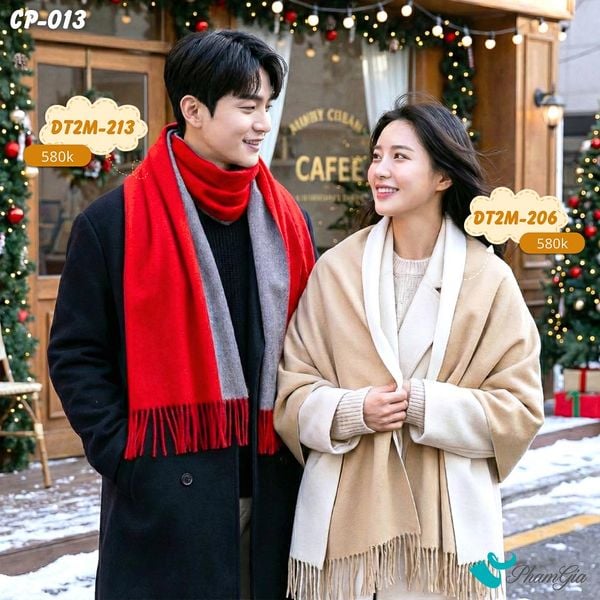 Set Khăn Choàng Cặp Đôi Giữ Ấm Cao Cấp (CP013)