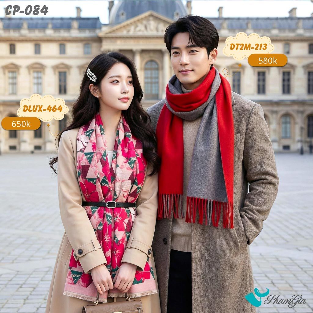 Set Khăn Choàng Cặp Đôi Giữ Ấm Cao Cấp (CP084)
