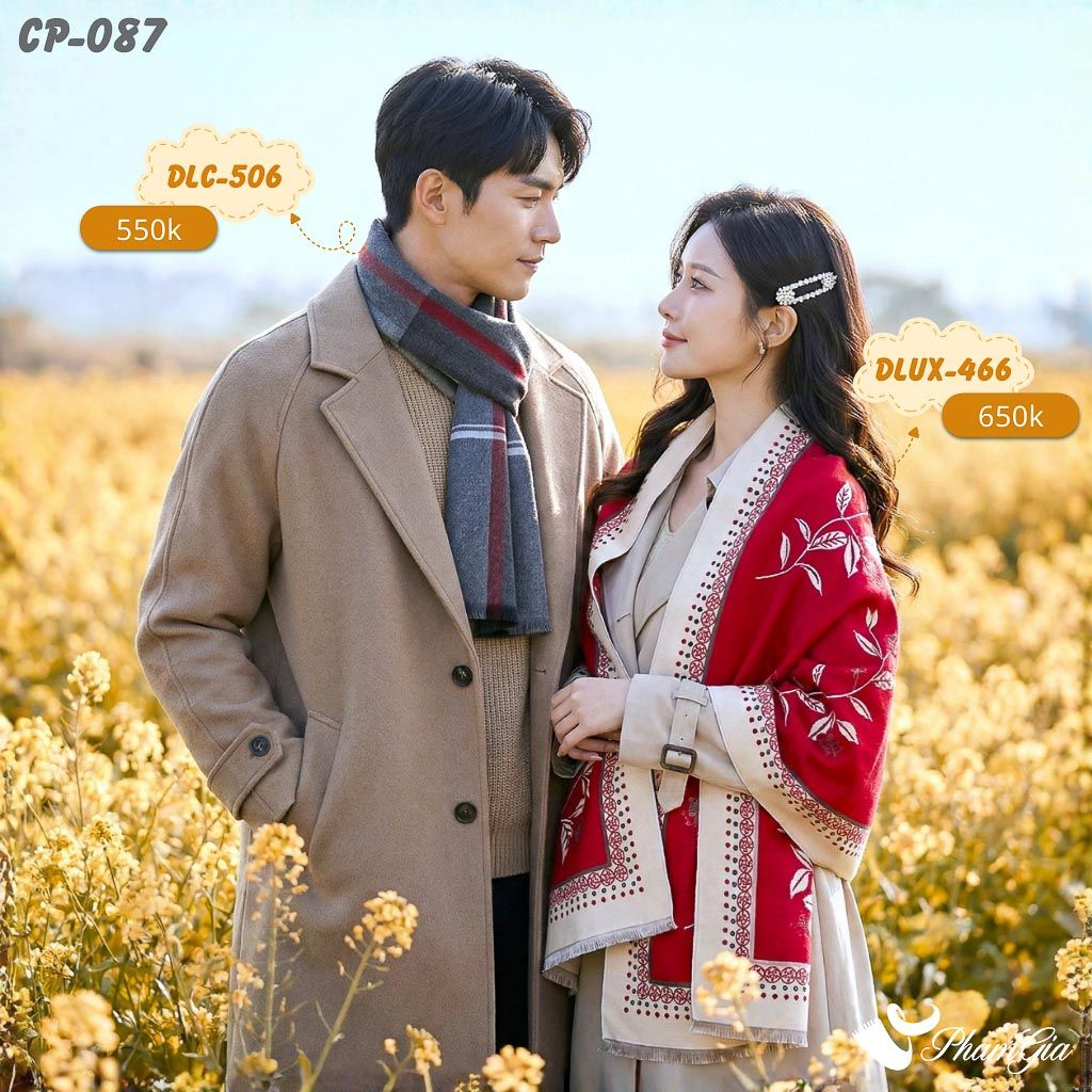 Set Khăn Choàng Cặp Đôi Giữ Ấm Cao Cấp (CP087)