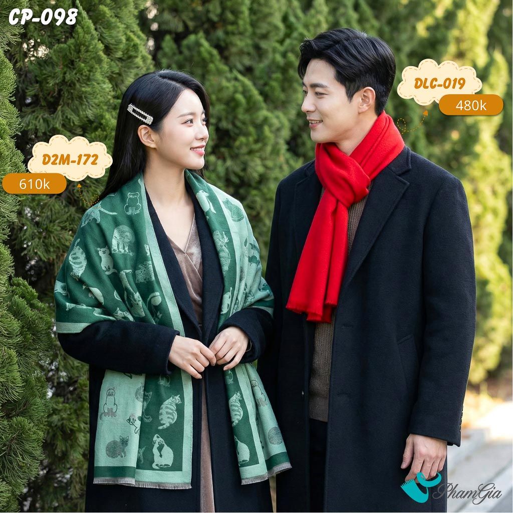 Set Khăn Choàng Cặp Đôi Giữ Ấm Cao Cấp (CP098)