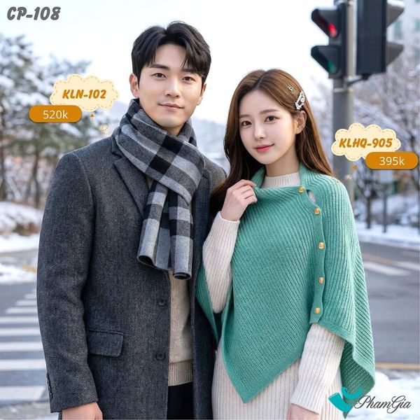 Set Khăn Choàng Cặp Đôi Giữ Ấm Cao Cấp (CP108)