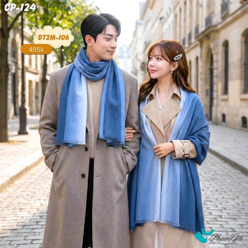 Set Khăn Choàng Cặp Đôi Giữ Ấm Cao Cấp (CP124)