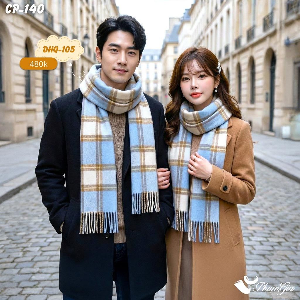Set Khăn Choàng Cặp Đôi Giữ Ấm Cao Cấp (CP140)