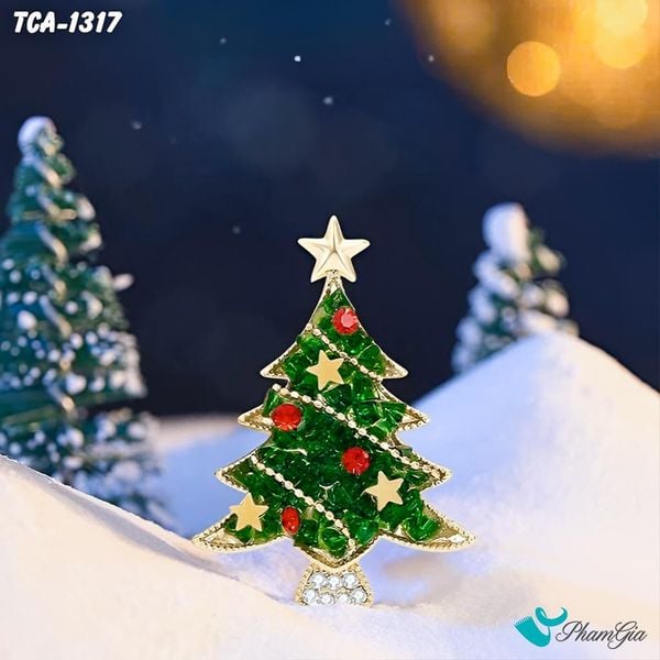 Ghim Cài Áo Cây Thông Noel Sắc Màu Cao Cấp Ấm Áp (TCA1317)