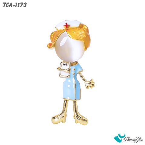 Góc Thẳng Ghim Cài Áo Nữ Y Tá Nhỏ Dễ Thương