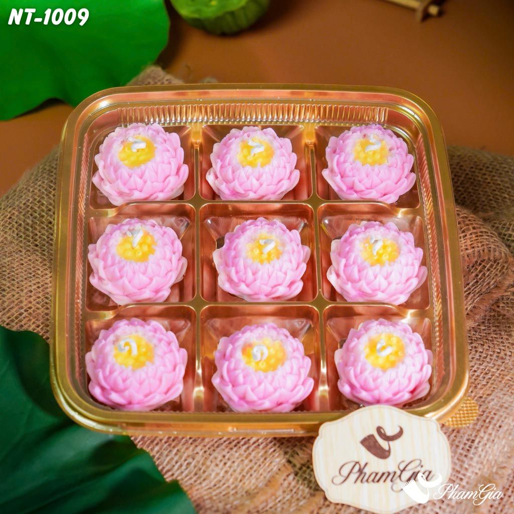 Hộp Quà Nến Thơm Hoa Sen Bách Diệp (NT1009)