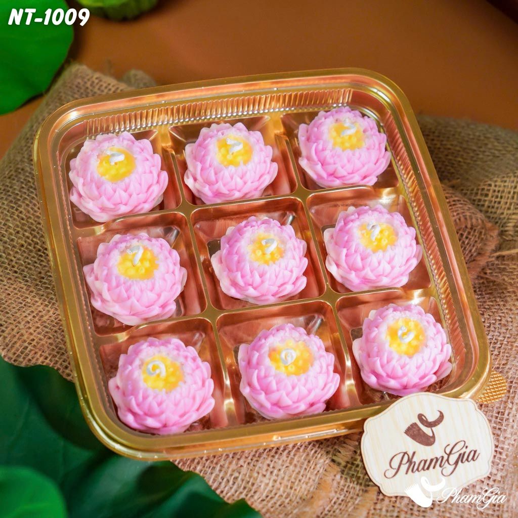 Hộp Quà Nến Thơm Hoa Sen Bách Diệp (NT1009)