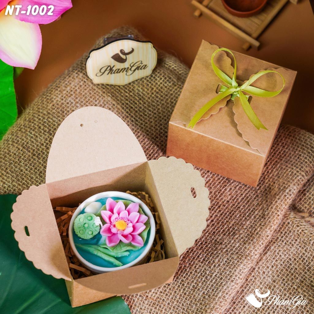 Hộp Quà Nến Thơm Liên Hoa Như Nguyệt (NT1002)