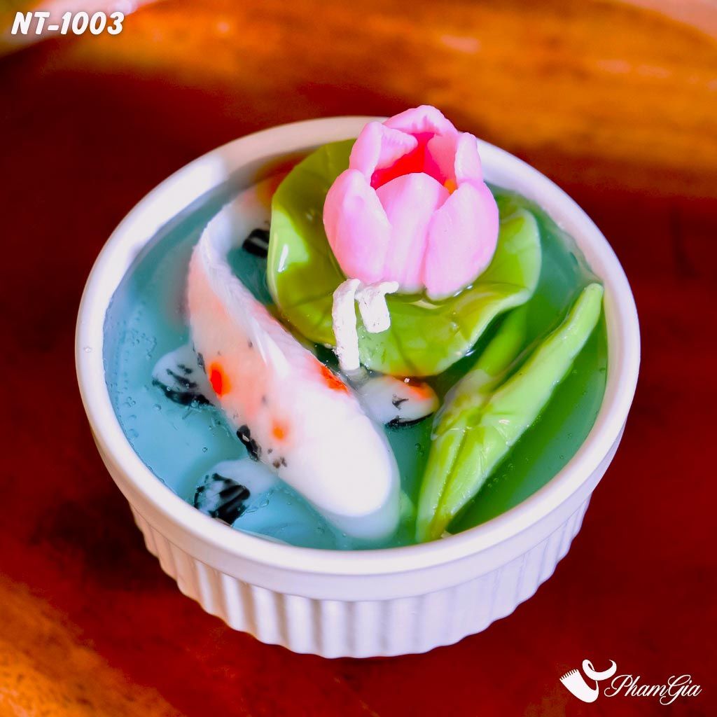 Hộp Quà Nến Thơm Liên Ngư Vọng Nguyệt (NT1003)