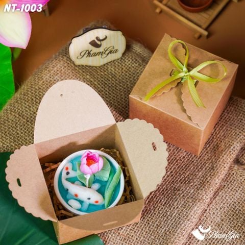 Hộp Quà Nến Thơm Liên Ngư Vọng Nguyệt (NT1003)