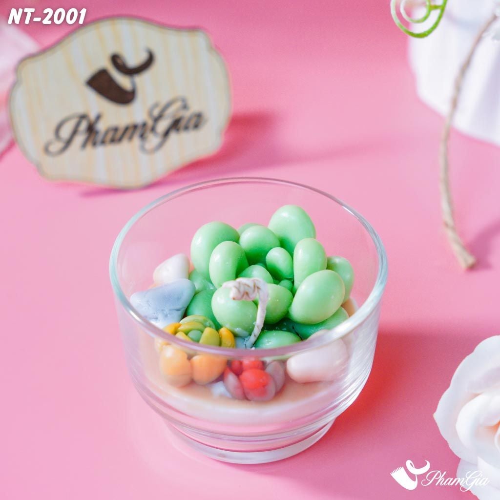 Hộp Quà Nến Thơm Sen Đá (NT2001)