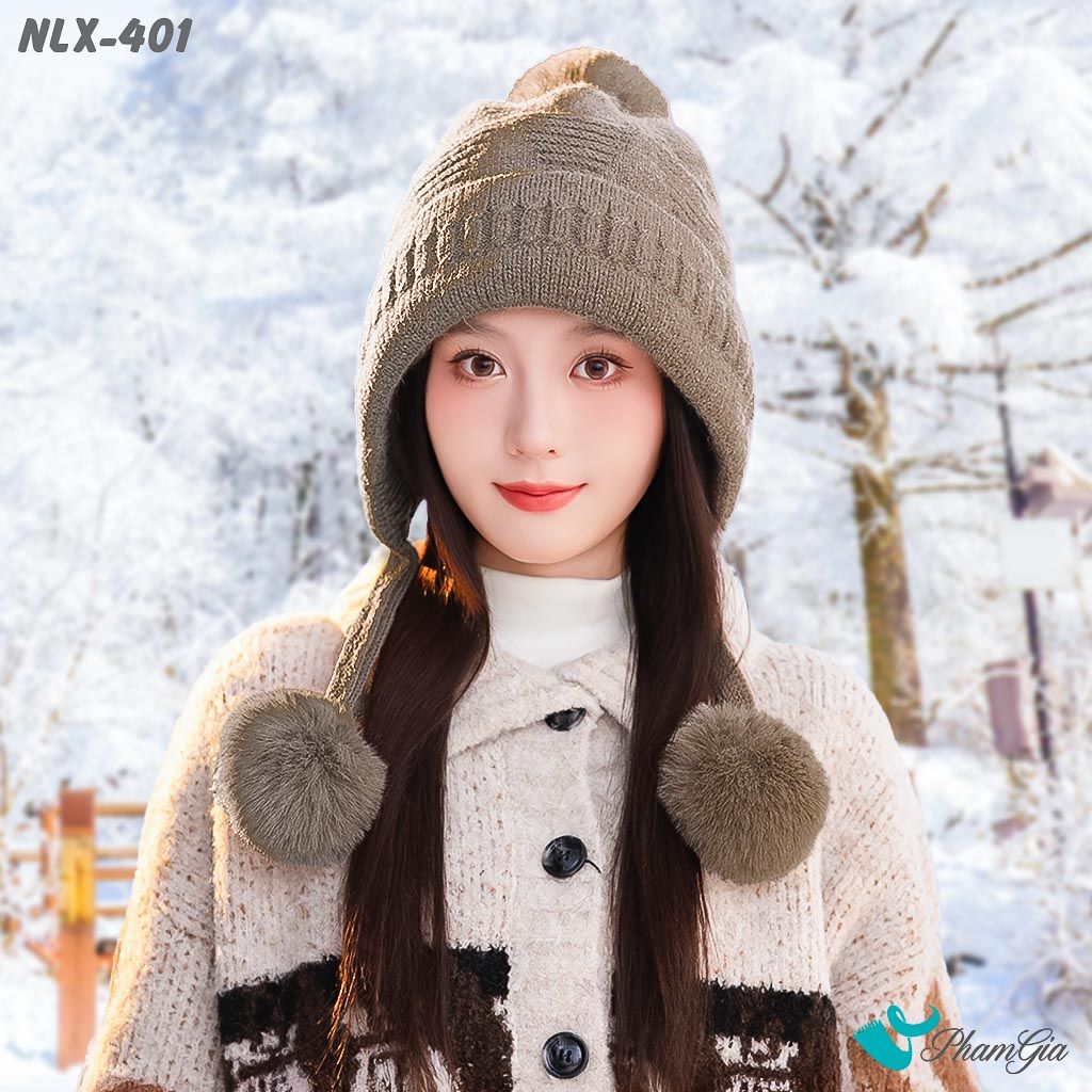 Nón Len Giữ Nhiệt Chuyên Dụng 2 Lớp Phong Cách Hàn Quốc Cao Cấp Màu Nâu Tây (NLX401)