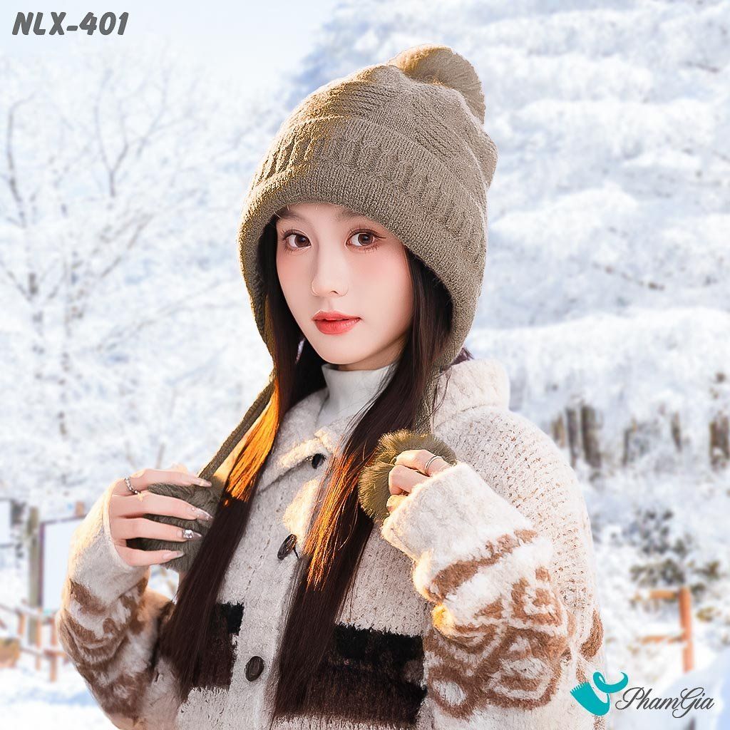 Nón Len Giữ Nhiệt Chuyên Dụng 2 Lớp Phong Cách Hàn Quốc Cao Cấp Màu Nâu Tây (NLX401)