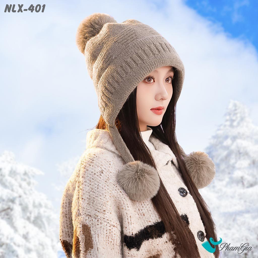 Nón Len Giữ Nhiệt Chuyên Dụng 2 Lớp Phong Cách Hàn Quốc Cao Cấp Màu Nâu Tây (NLX401)