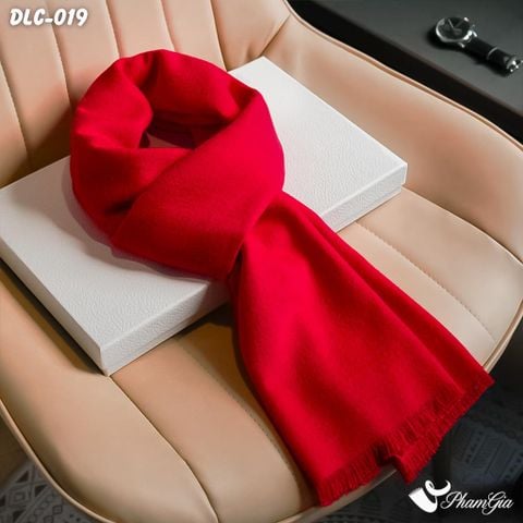 Khăn Choàng Dạ Cashmere Nam Cao Cấp Màu Đỏ Tươi (DLC019)