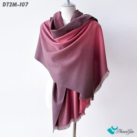Khăn Choàng Dạ Cashmere Ombre Cao Cấp Màu Tím Mận (DT2M107)