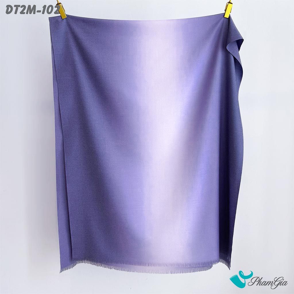 Khăn Choàng Dạ Cashmere Ombre Cao Cấp Màu Tím Nho (DT2M102)