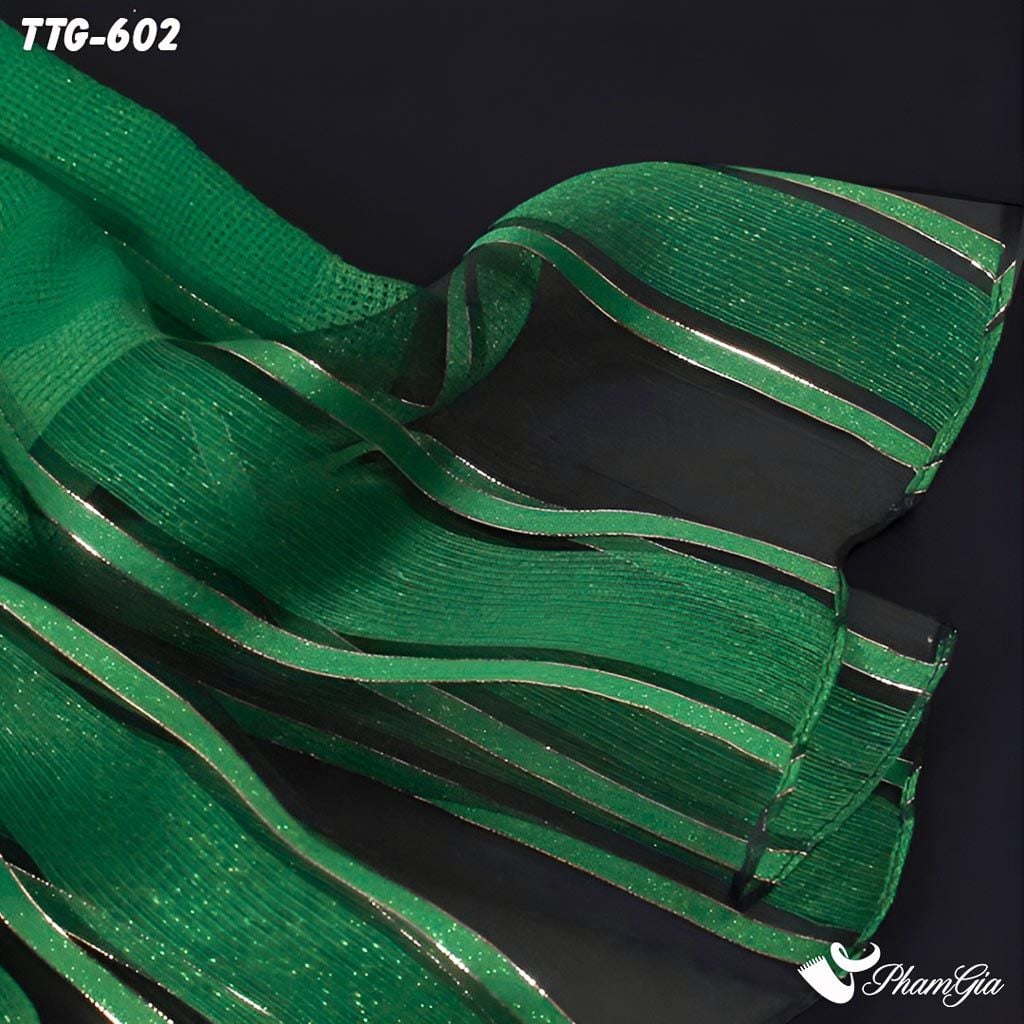 Họa Tiết Khăn Choàng Tơ Tằm Gân Cao Cấp Phối Sọc Hiện Đại Màu Xanh Két