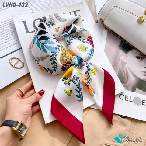 Khăn Lụa Vuông 70*70Cm Phong Cách Hàn Quốc Họa Tiết Boho Độc Đáo (LVHQ132)