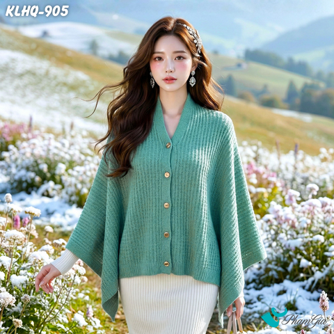 Khăn Len Giữ Ấm Đa Năng Phong Cách Hàn Quốc Cao Cấp Màu Xanh (KLHQ905)