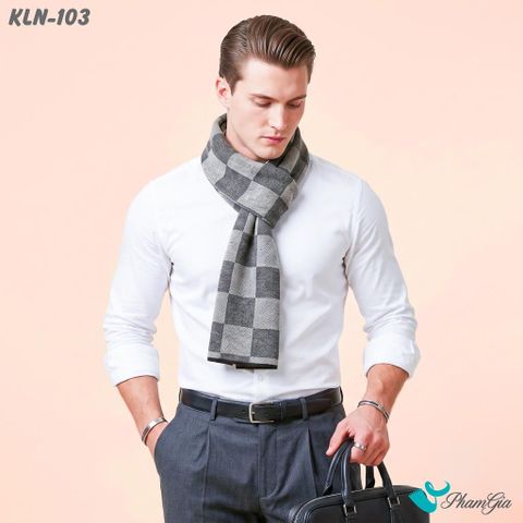 Khăn Choàng Len Cashmere Cao Cấp Họa Tiết Sang Trọng Và Lịch Lãm Cho Nam (KLN103)